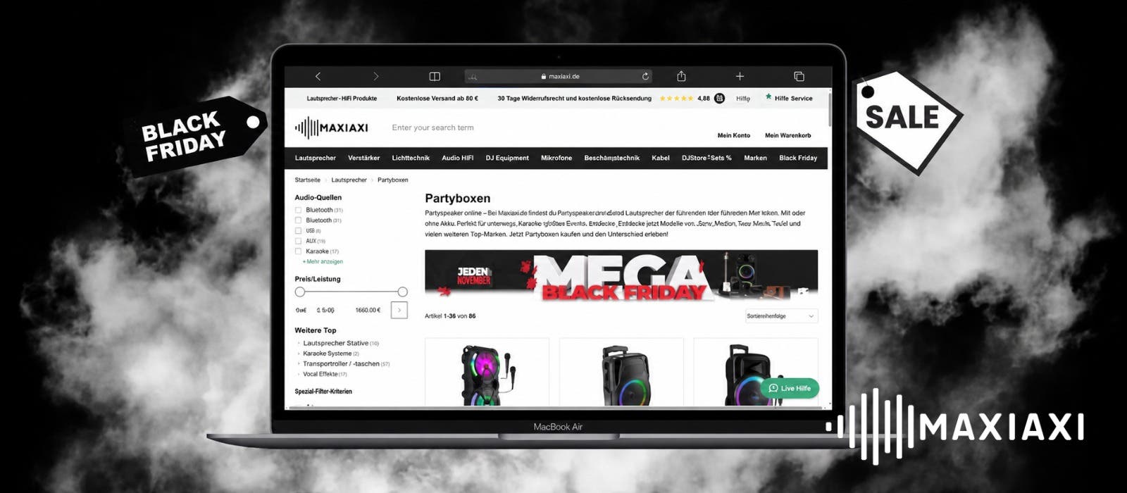 Black Friday Deals für unterwegs, die besten tragbaren Lautsprecher Deals
