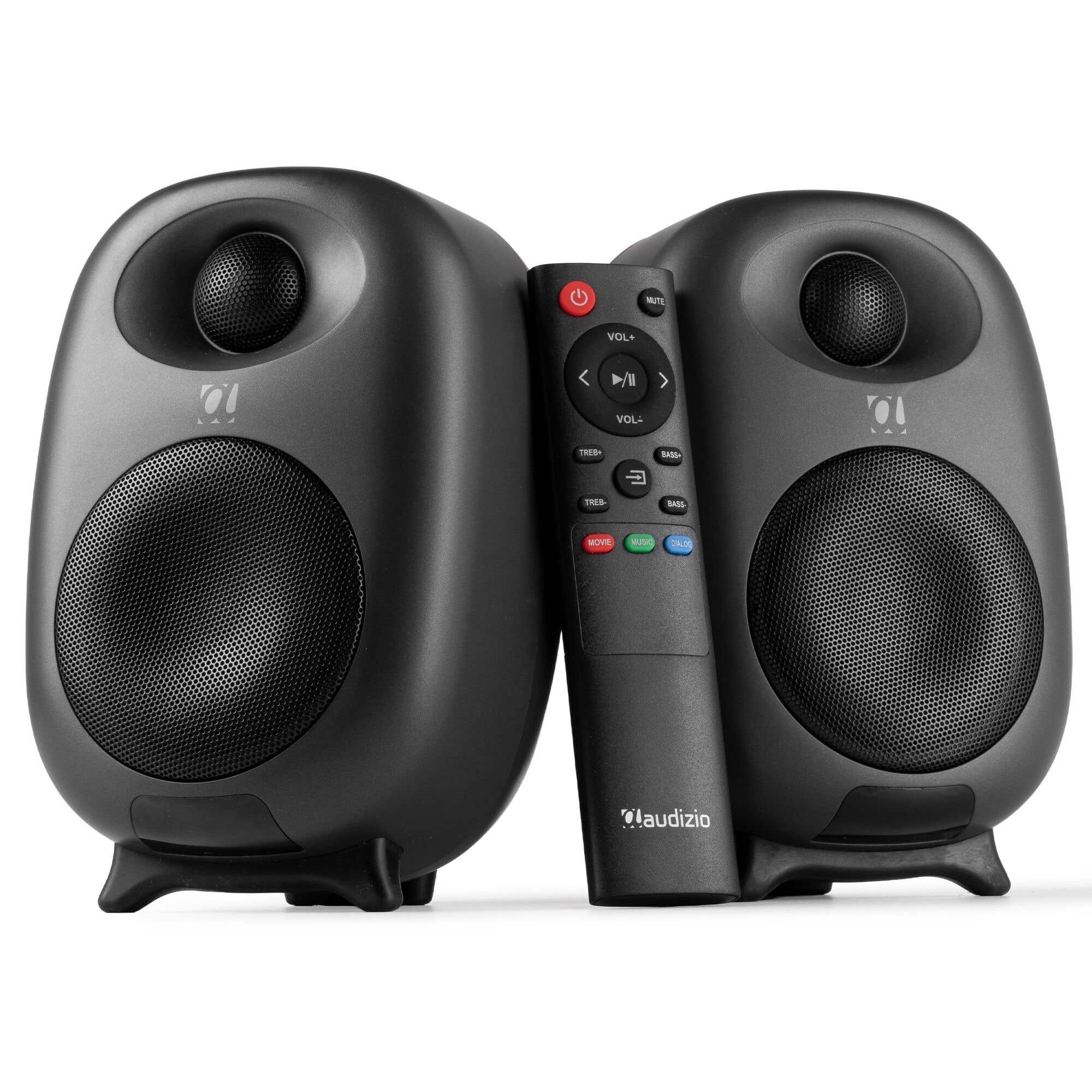B-Ware - Audizio RS60 modernes HiFi Lautsprecher Set – Regallautsprecher – Bluetooth – 120W