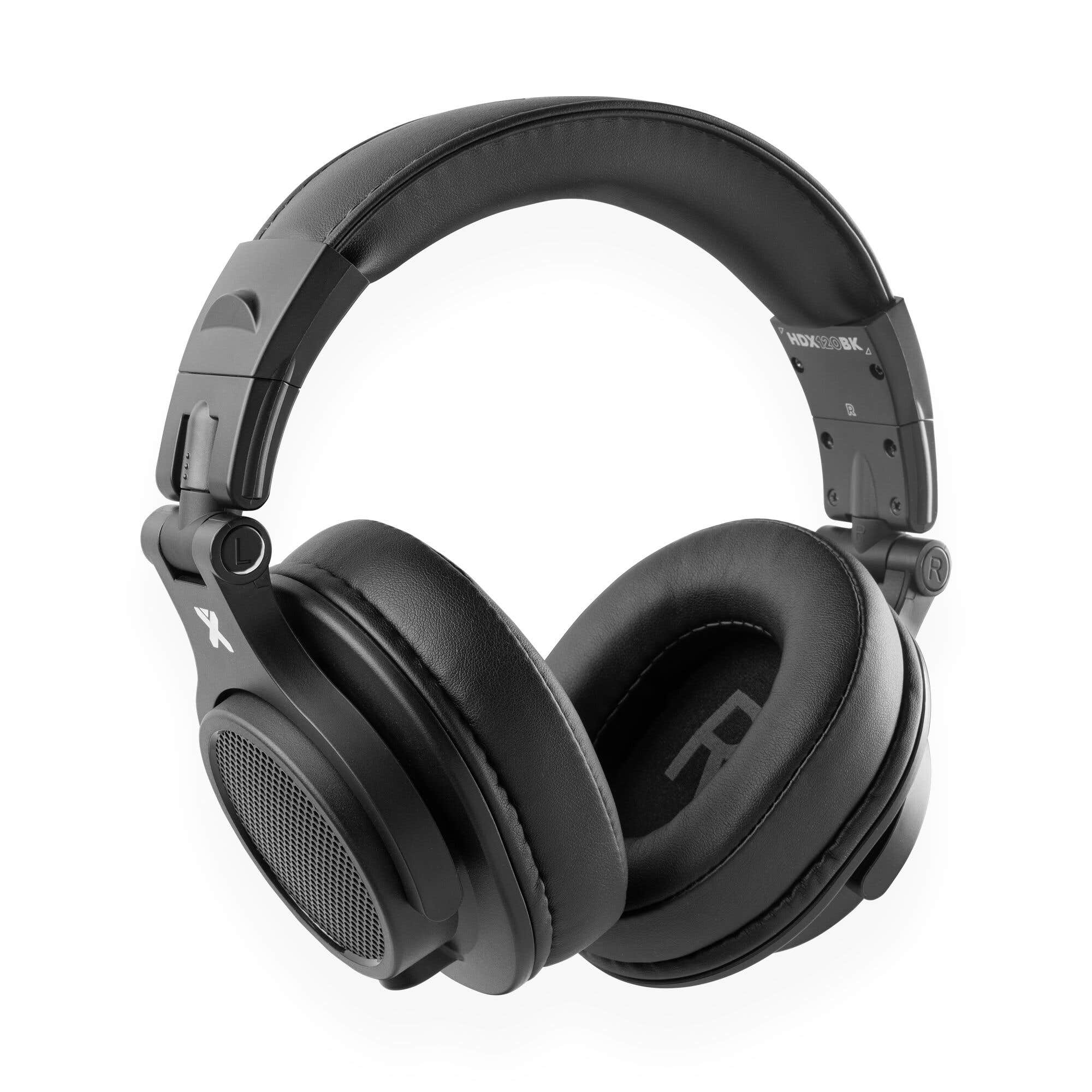 Vonyx HDX120BK DJ Kopfhörer mit Kabel – Over-Ear DJ Headphones – Schwarz