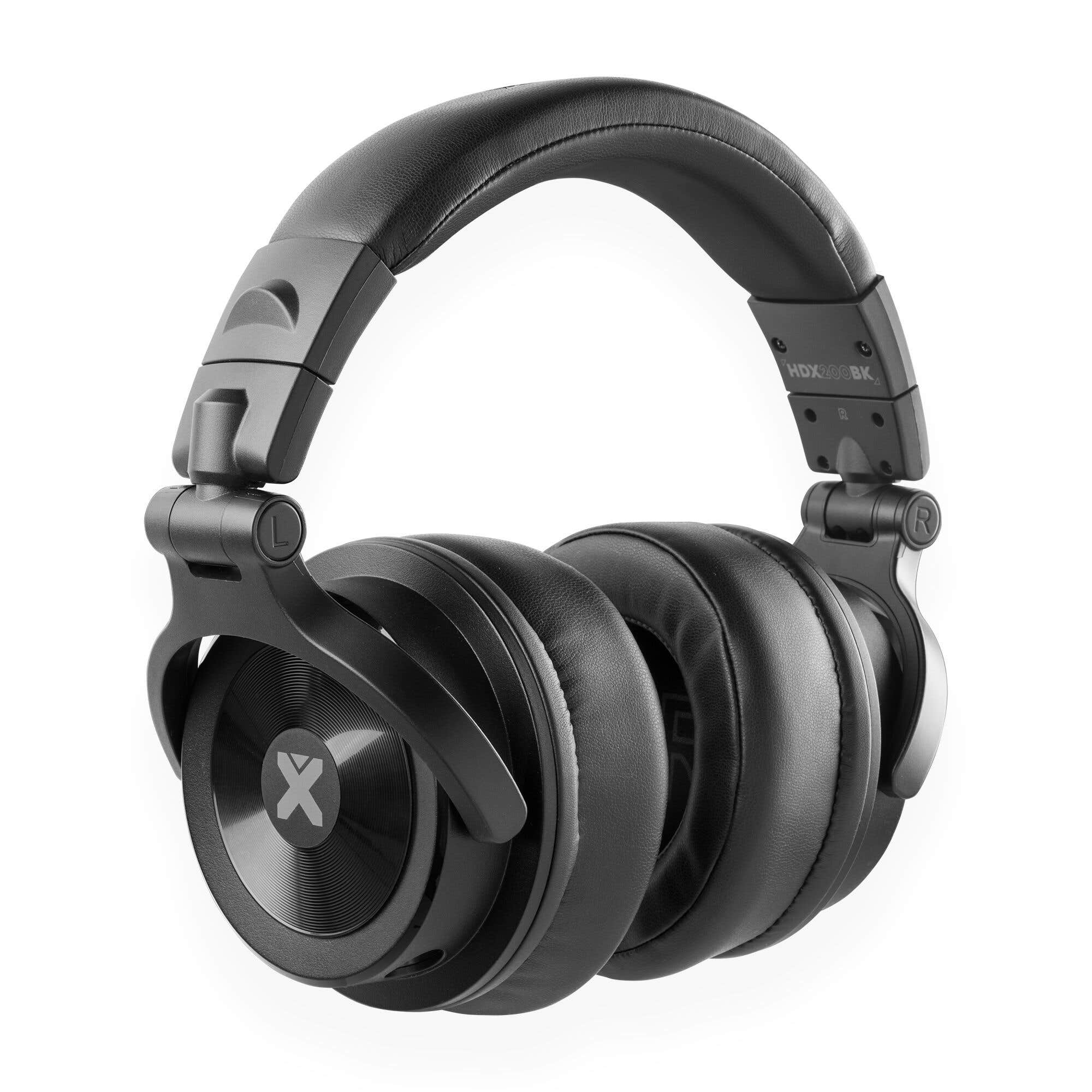 B-Ware - Vonyx HDX200BK Premium DJ Kopfhörer mit Kabel – Over-Ear Studio Kopfhörer – Schwarz