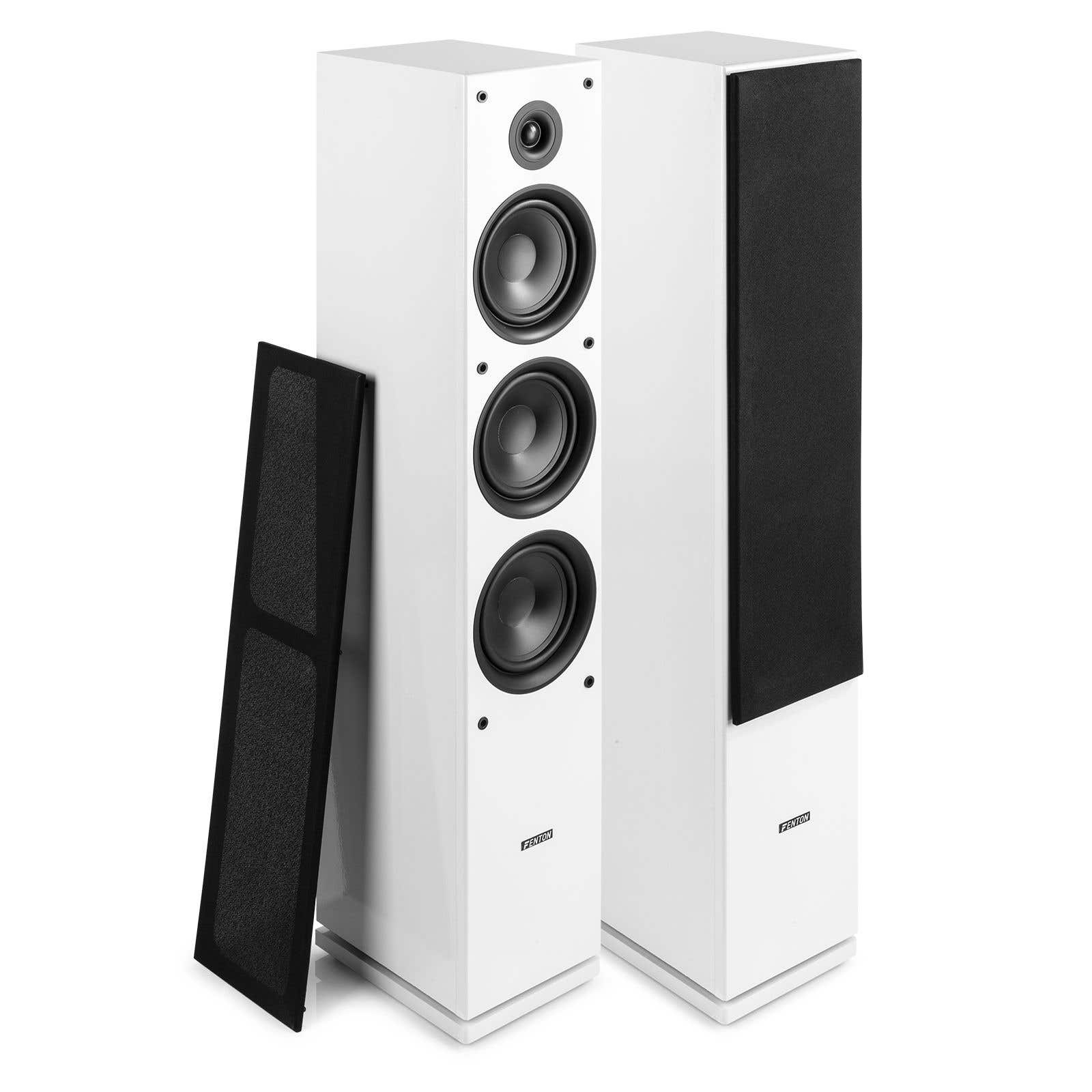 B-Ware - Fenton SHF80W HiFi-Lautsprecher 3x 6,5 Zoll – 500 Watt – Weiß