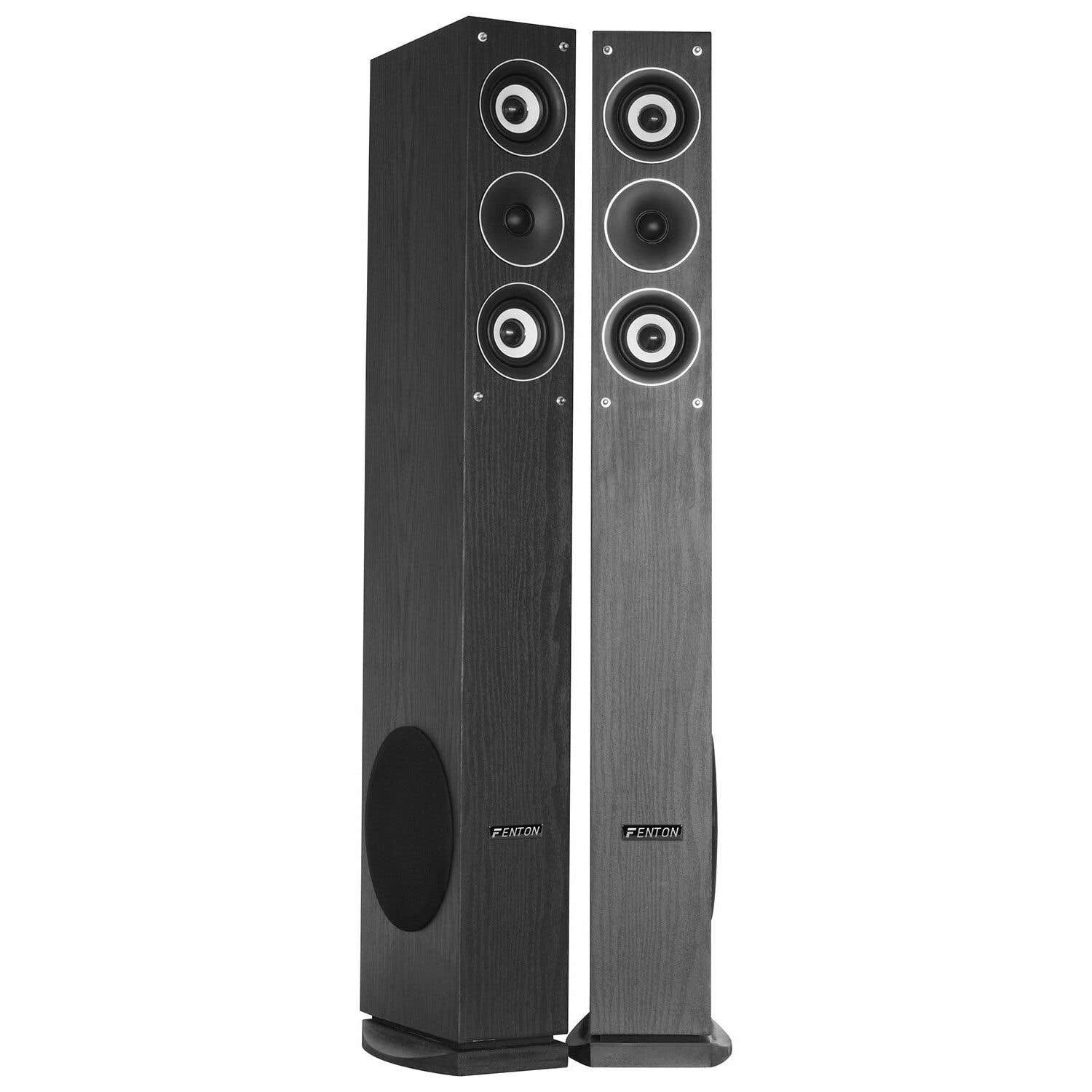Fenton SHFT52B HiFi-Standlautsprecher-Set mit Subwoofer 3-Wege 500 W