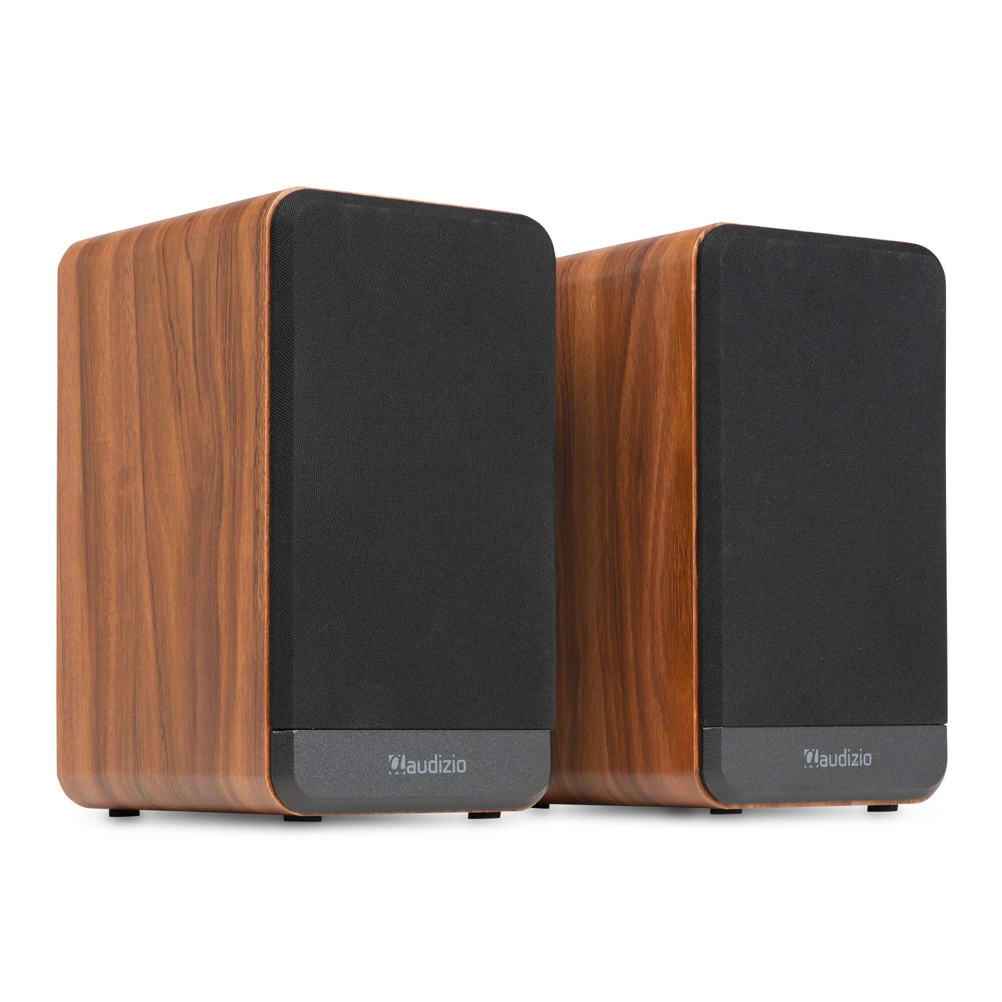 B-Ware - Audizio BS10 HiFi-Lautsprecher Set - Regallautsprecher - Bluetooth - 80W - Holzoptik
