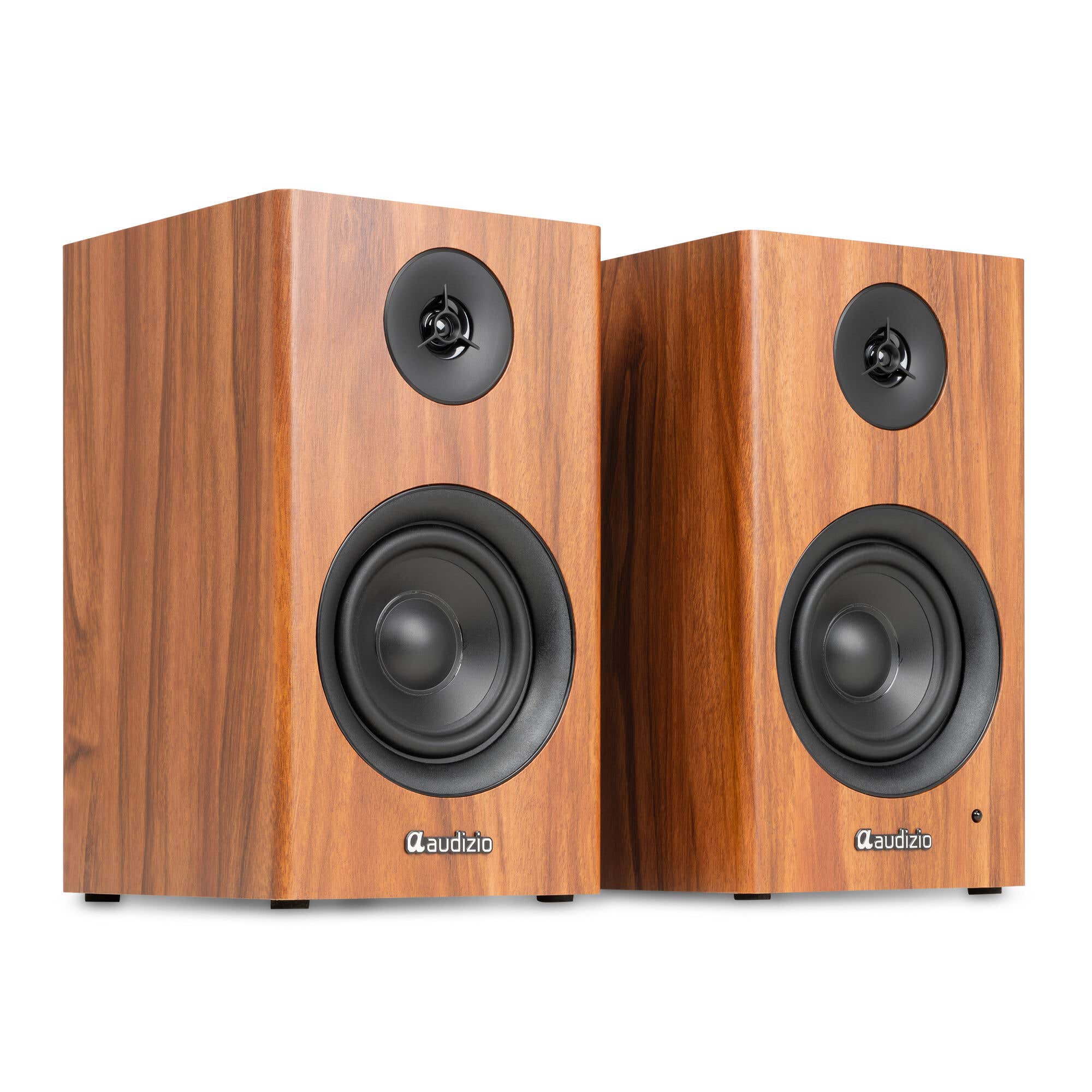 B-Ware - Audizio BS15 HiFi-Lautsprecher Set - Regallautsprecher - Bluetooth - 60W - Holzoptik
