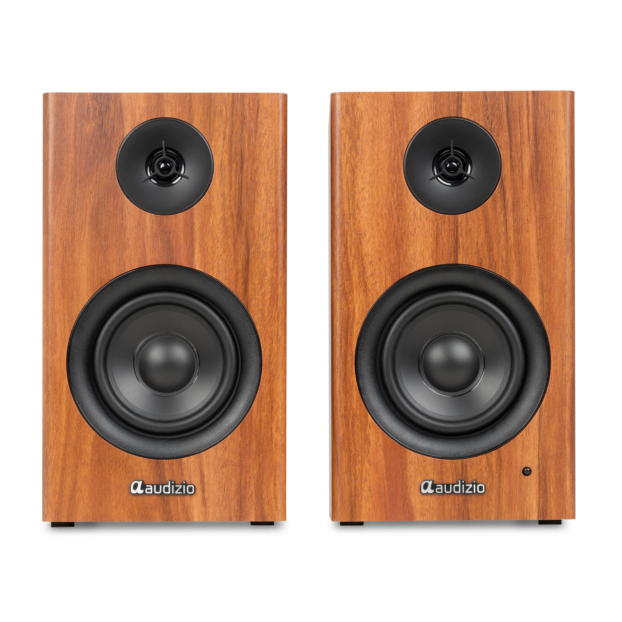 Audizio BS15 HiFi-Lautsprecher Set - Regallautsprecher - Bluetooth - 60W - Holzoptik