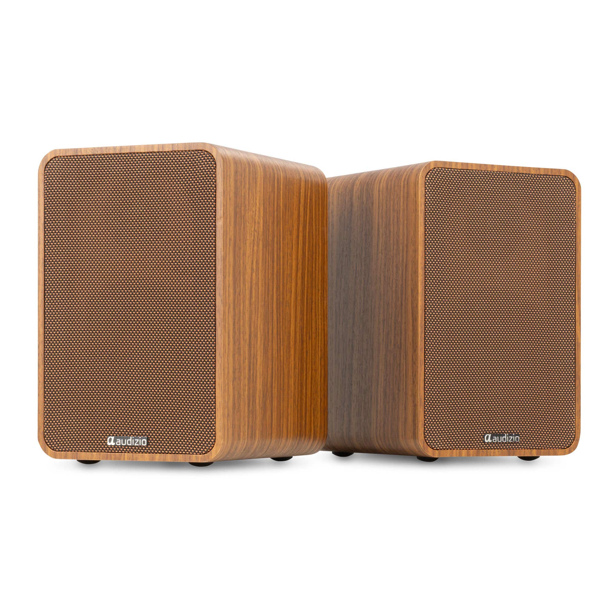 B-Ware - Audizio KS10 HiFi-Lautsprecher-Set - Aktivlautsprecher - Mit HDMI ARC - Bluetooth - 120 W - Holz