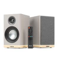 Audizio KS12 aktives HiFi-Lautsprecherset - HDMI & Bluetooth - Ambientebeleuchtung - 80 W - Grau