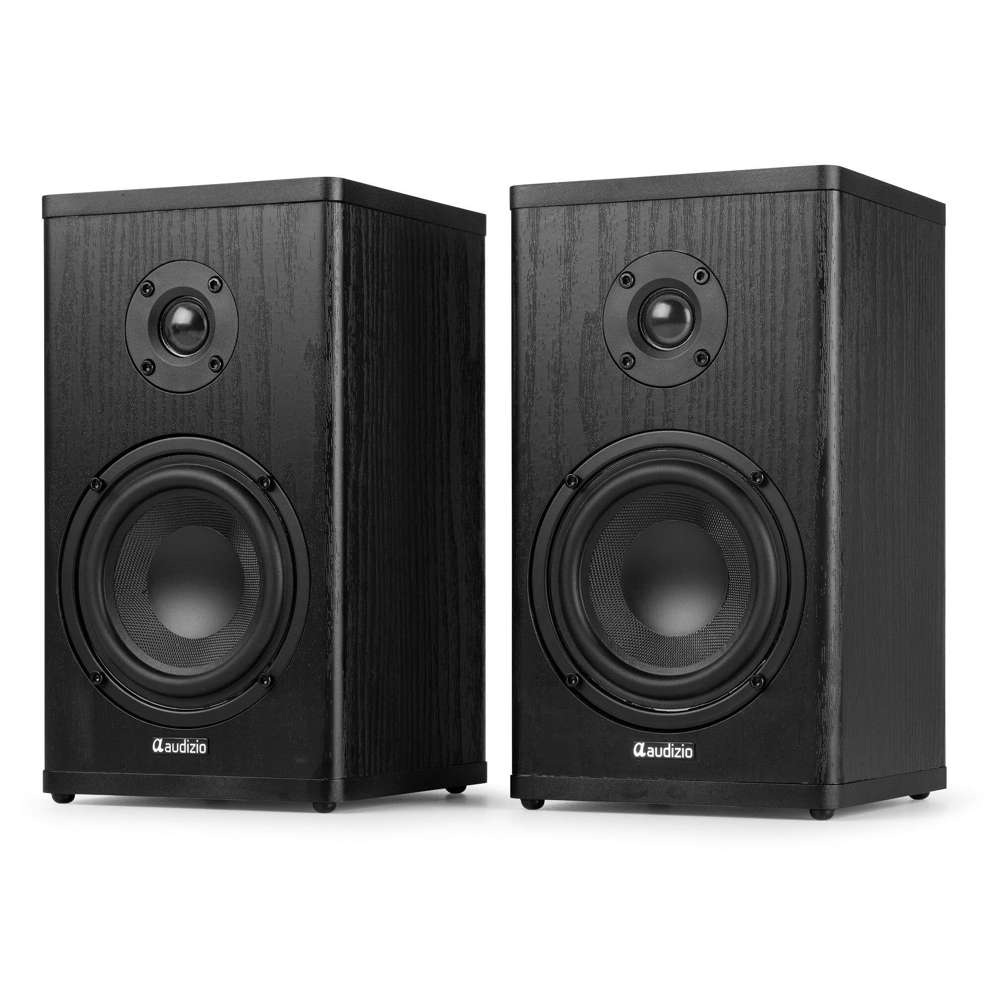 Audizio BS20 Regallautsprecher – Kabellose HiFi-Boxen mit Akku – Anthrazit