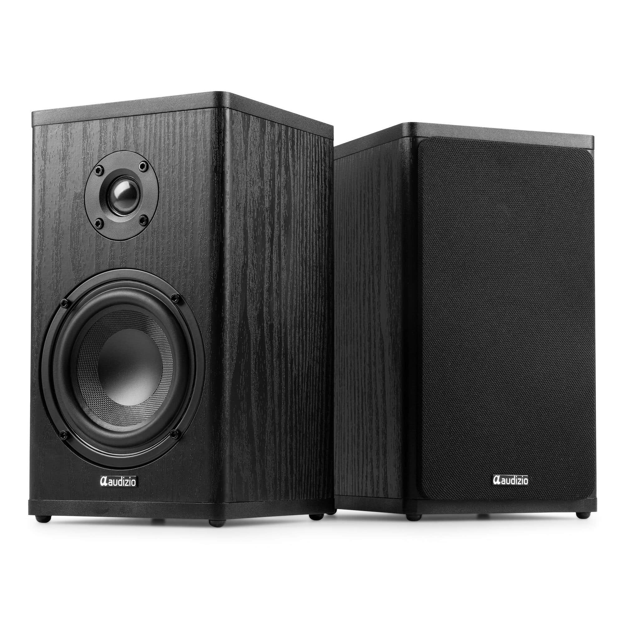 Audizio BS20 Regallautsprecher – Kabellose HiFi-Boxen mit Akku – Anthrazit