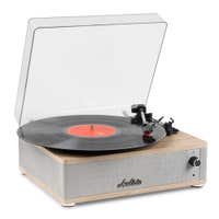 Audizio Irvine Plattenspieler – Bluetooth Plattenspieler mit Lautsprecher – Holz Hell