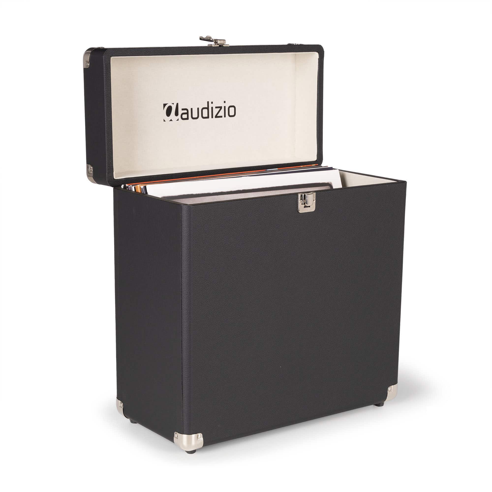 B-Ware - Audizio RC32 Plattenkoffer für 30 bis 35 Schallplatten - Schwarz