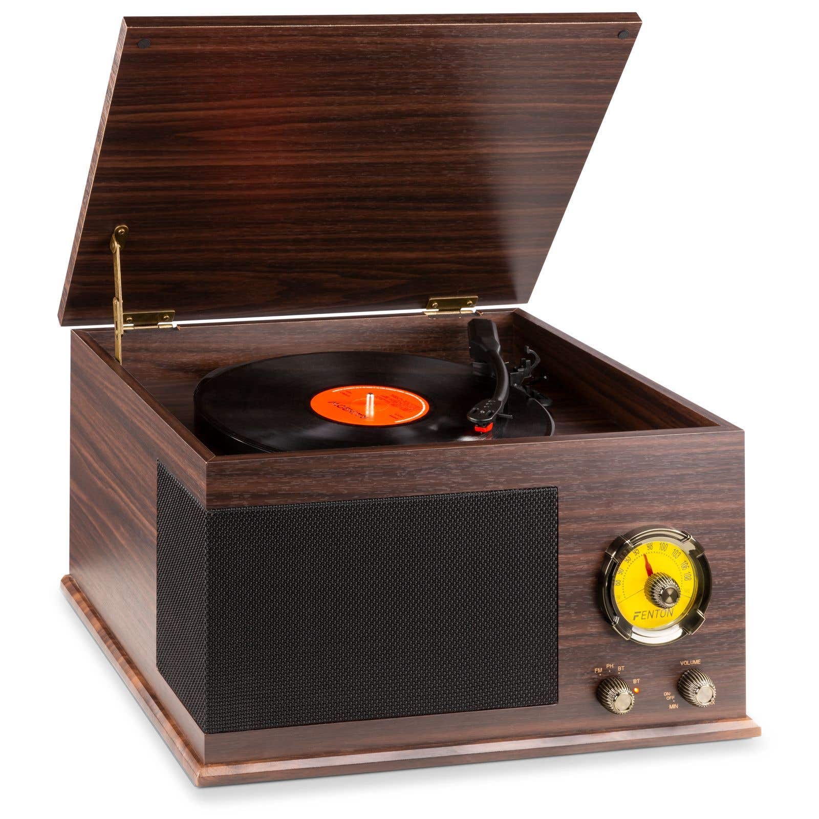 Fenton RP173 Retro-Schallplattenspieler mit Bluetooth und Radio