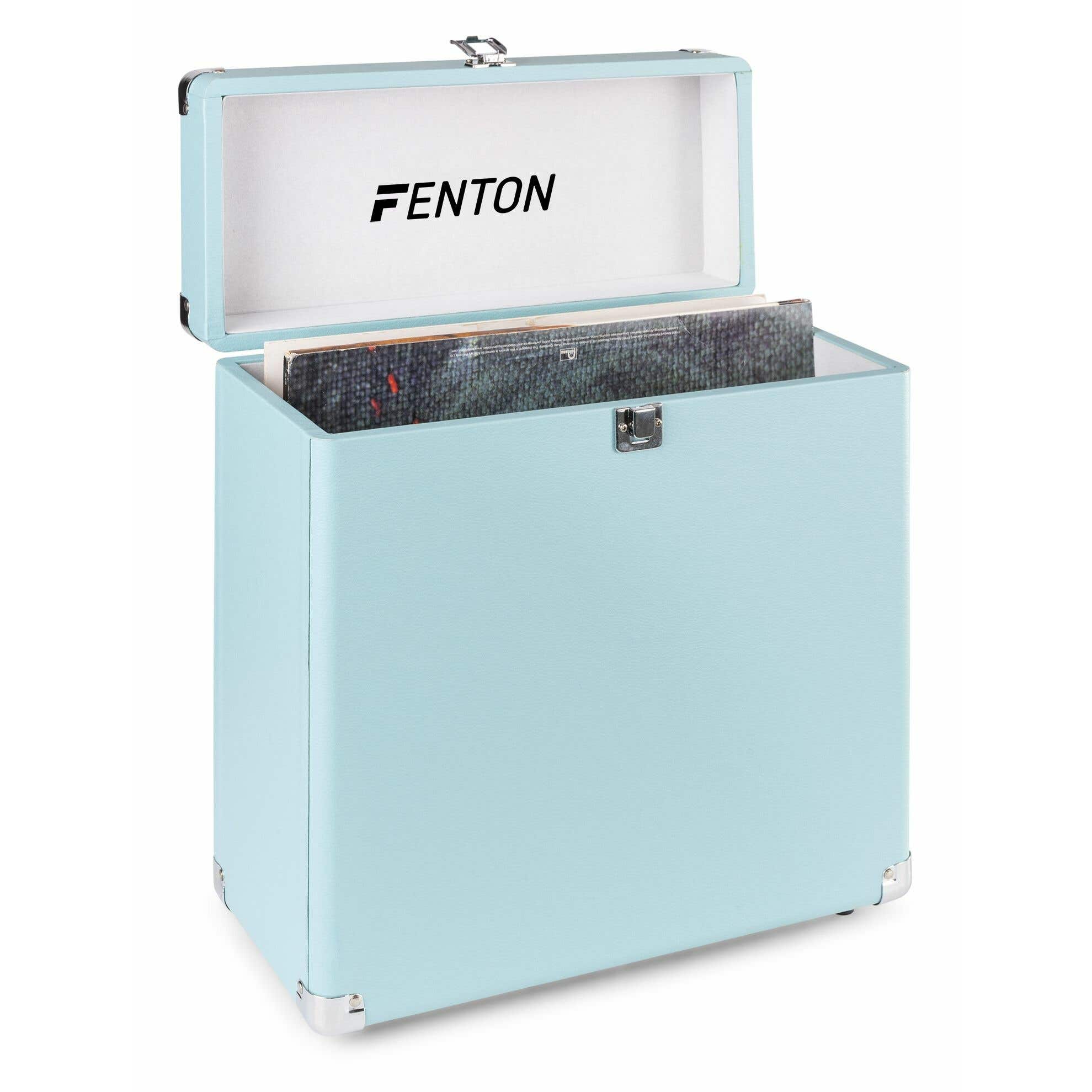 Fenton RC30 Plattenkoffer für über 30 Schallplatten - Blau