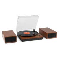 Fenton RP165C Stereo-Plattenspieler mit Bluetooth und Lautsprechern - Kirsche
