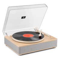 Fenton RP162S Hifi Retro Plattenspieler mit Bluetooth In/Out & Lautsprechern - Beige