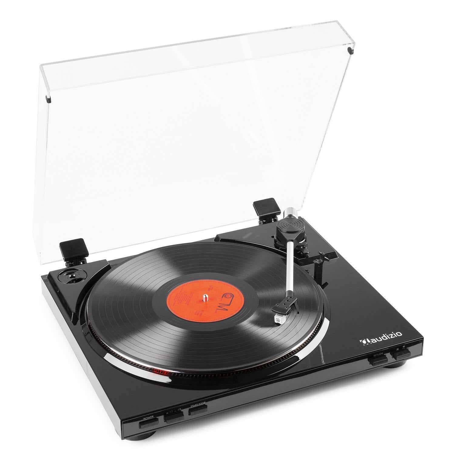 B-Ware - Audizio RP310 HiFi-Plattenspieler mit automatischem Rücklauf und MP3-Aufnahme - Schwarz