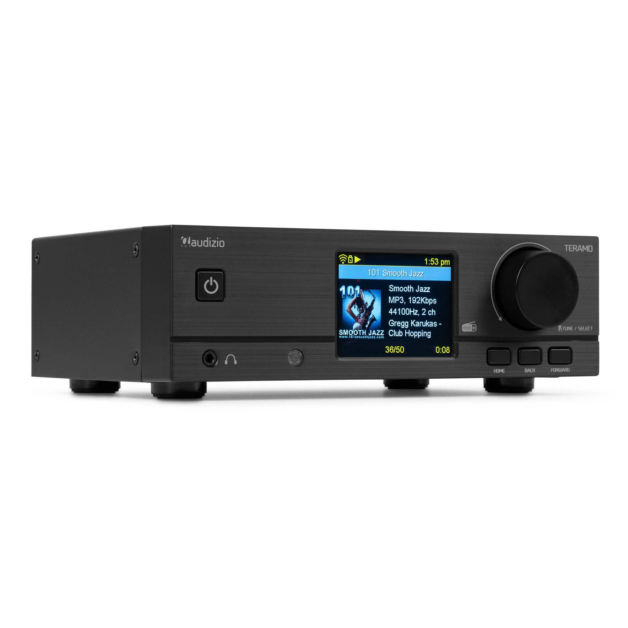 Audizio Teramo DAB Tuner - Internetradio mit DAB+ Radio, FM und Bluetooth - WLAN - Schwarz