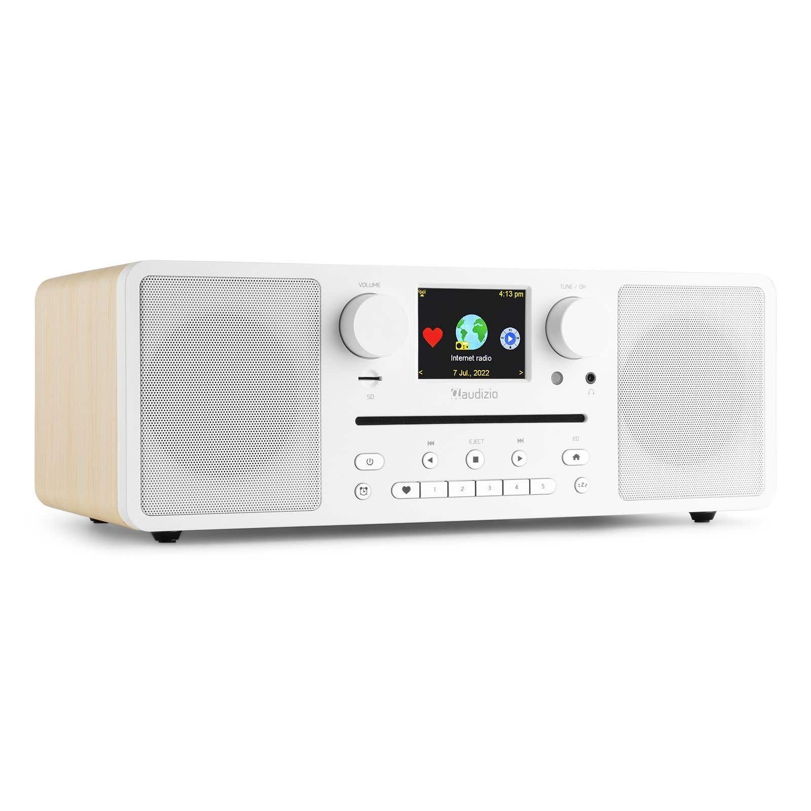 Audizio Naples Digital Music System CD/BT/DAB+/Internet Weiß