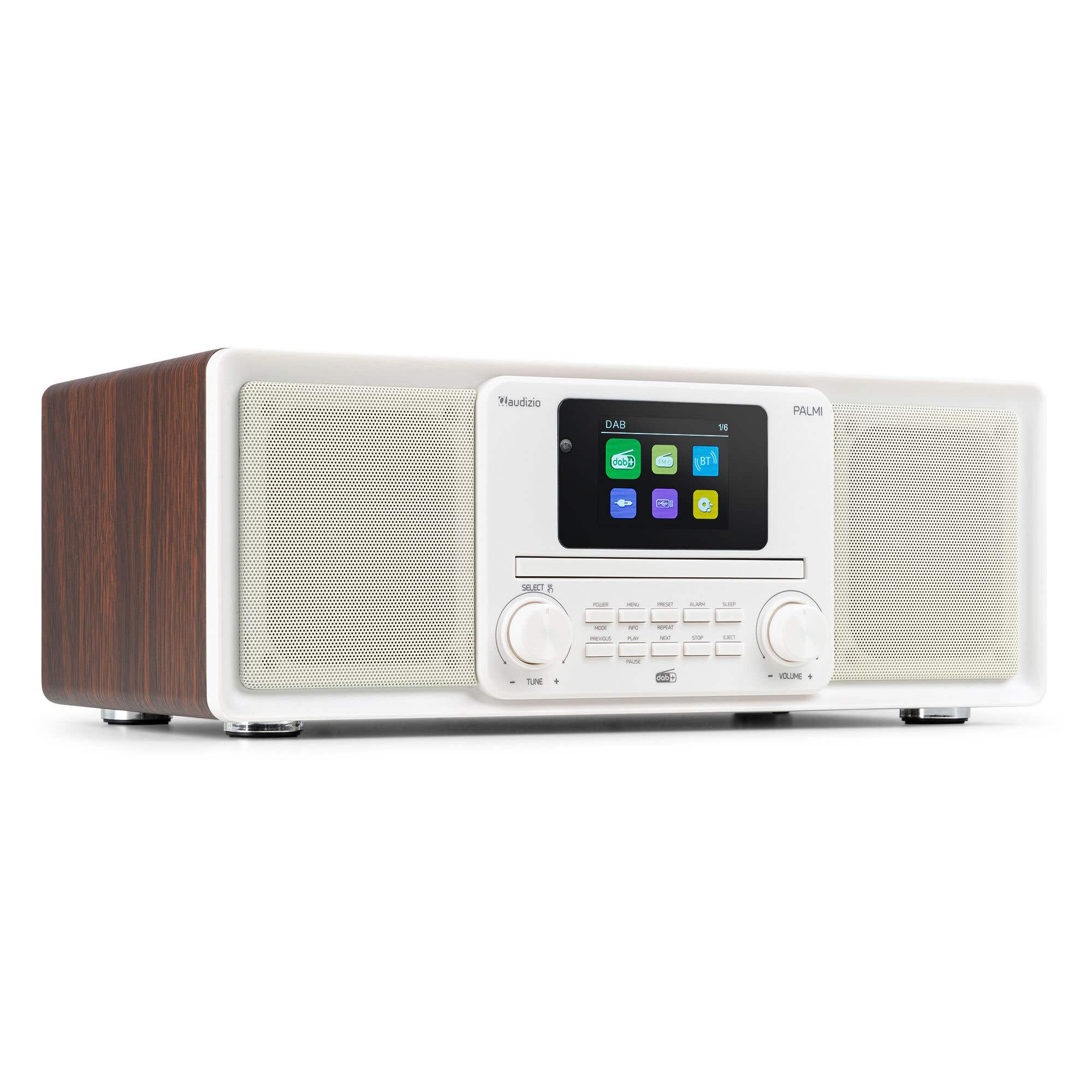 B-Ware - Audizio Palmi DAB Radio - Radio mit CD Player - Bluetooth - DAB+ und FM - Weiß