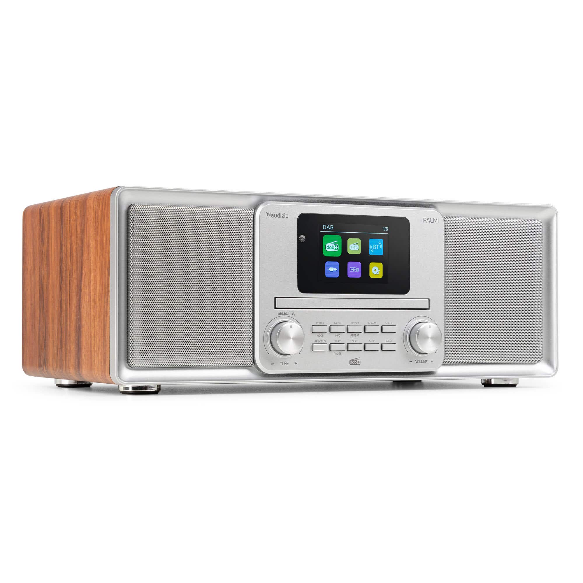 B-Ware - Audizio Palmi DAB Radio - Radio mit CD Player - Bluetooth - DAB+ und FM - Silber