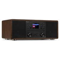 Audizio Avola Internetradio mit CD-Player, DAB, FM, Bluetooth All-in-One - Holzoptik