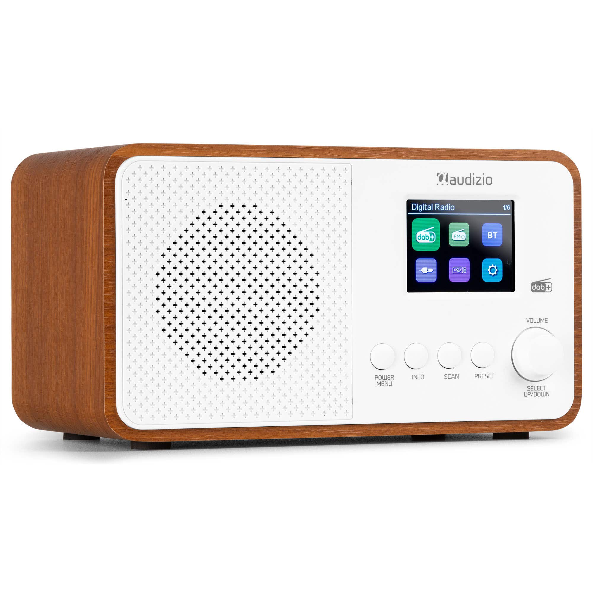 Audizio Avio DAB Radio – Radio mit UKW, DAB+, Bluetooth und USB – Weiß