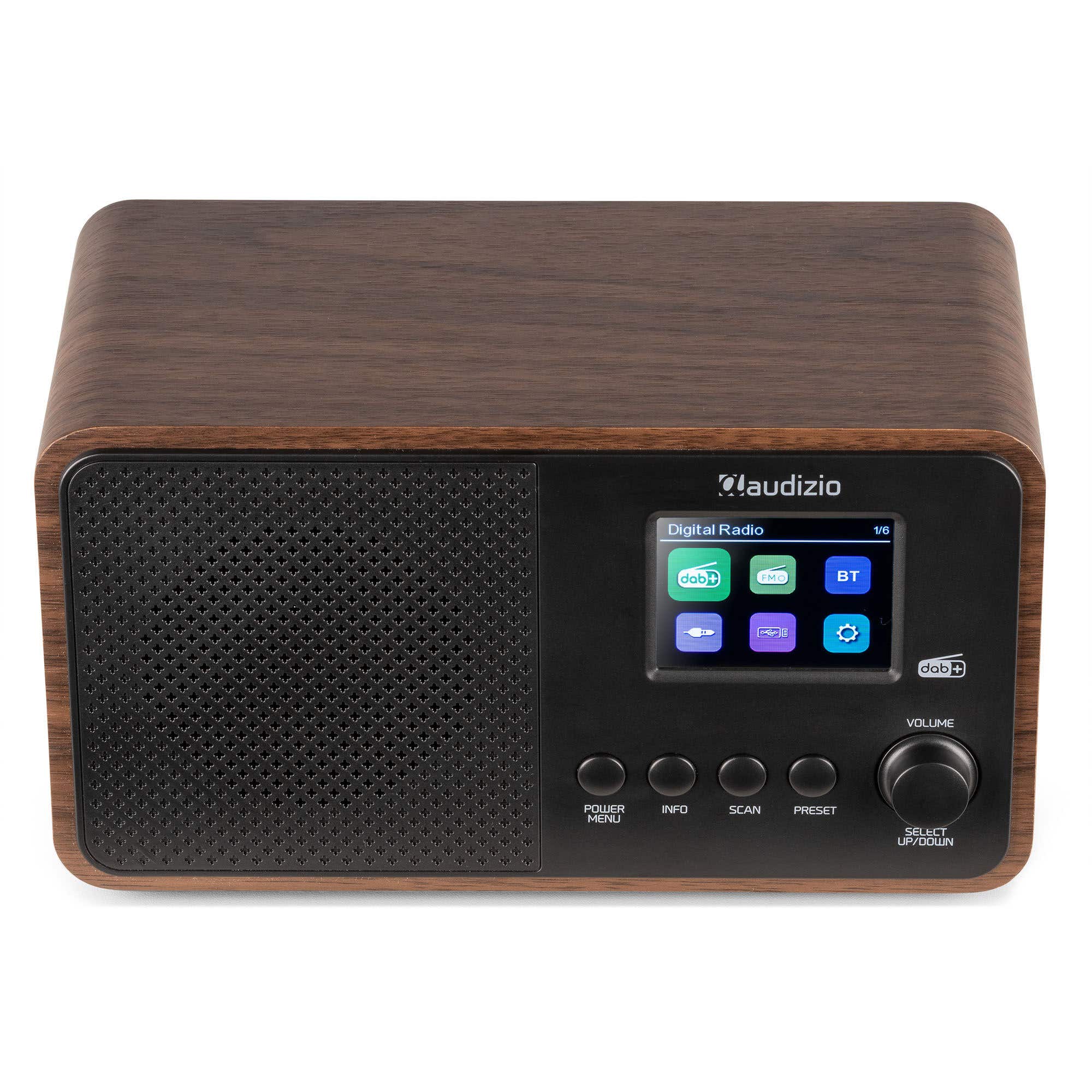 Audizio Avio DAB Radio – Radio mit UKW, DAB+, Bluetooth und USB – Holzoptik