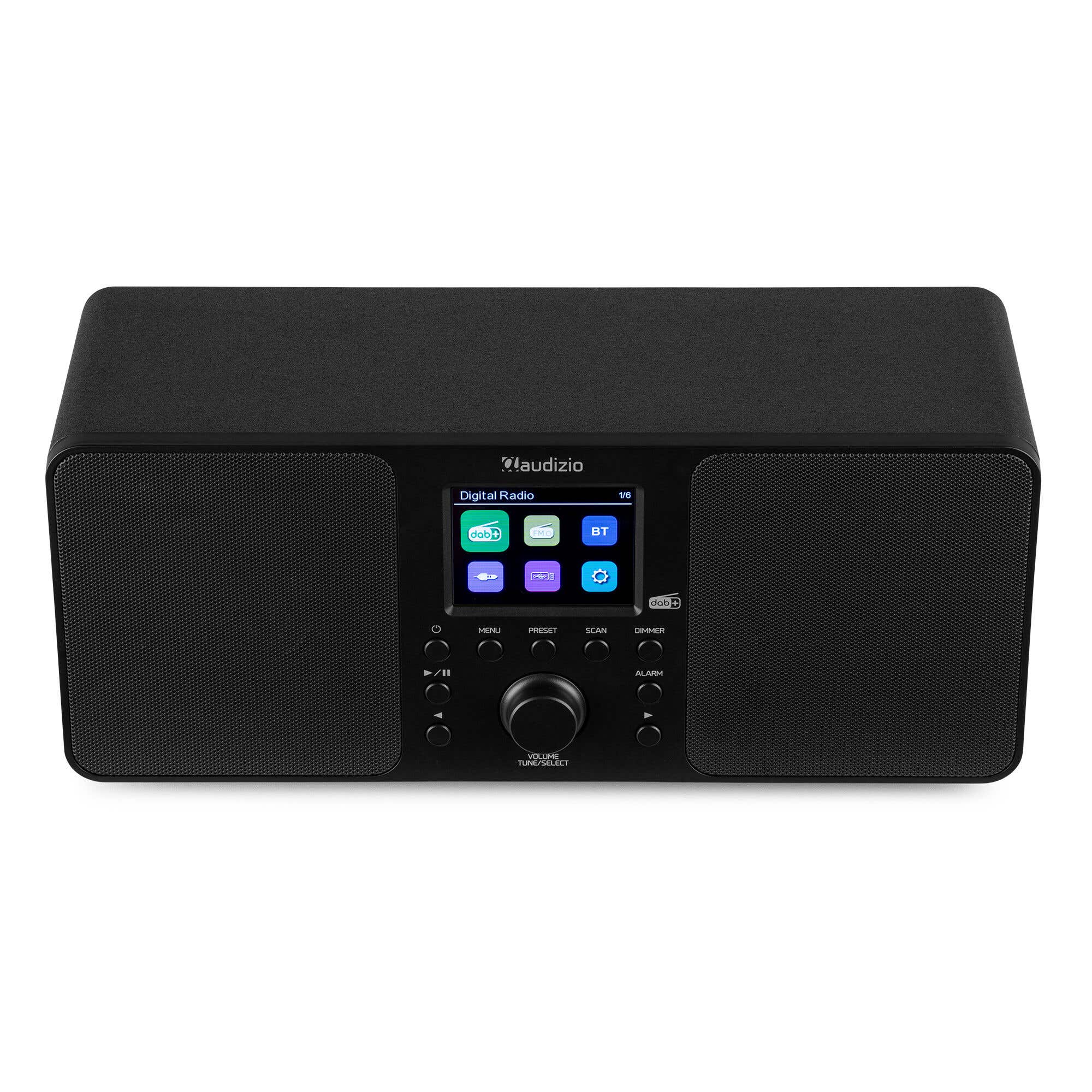 Audizio Genua DAB+ Radio mit Bluetooth und Weckfunktion – Inkl. Fernbedienung – Schwarz