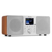 B-Ware - Audizio Genua DAB-Radio – DAB+-Radio mit Bluetooth und Weckfunktion – inkl. Fernbedienung – Silber