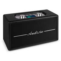 Audizio Tune60 Retro Radio - Bluetooth Radio mit DAB+ und FM - Vintage Radio Tragbar - 40W - Schwarz