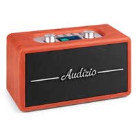 Audizio Tune60 Retro Radio - Bluetooth Radio mit DAB+ und FM - Tragbares Vintage Radio - Kirschholz