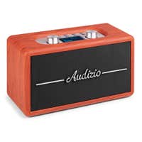 Audizio Tune60 Retro Bluetooth Lautsprecher - Kabellos mit Fernbedienung - Kirschholz