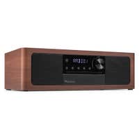 Audizio Lunata Premium DAB Radio – Radio mit CD Player, Bluetooth & Lautsprecher – Holz/Schwarz