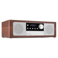 B-Ware - Audizio Lunata Premium DAB Radio – Radio mit CD Player, Bluetooth & Lautsprecher – Holz/Silber