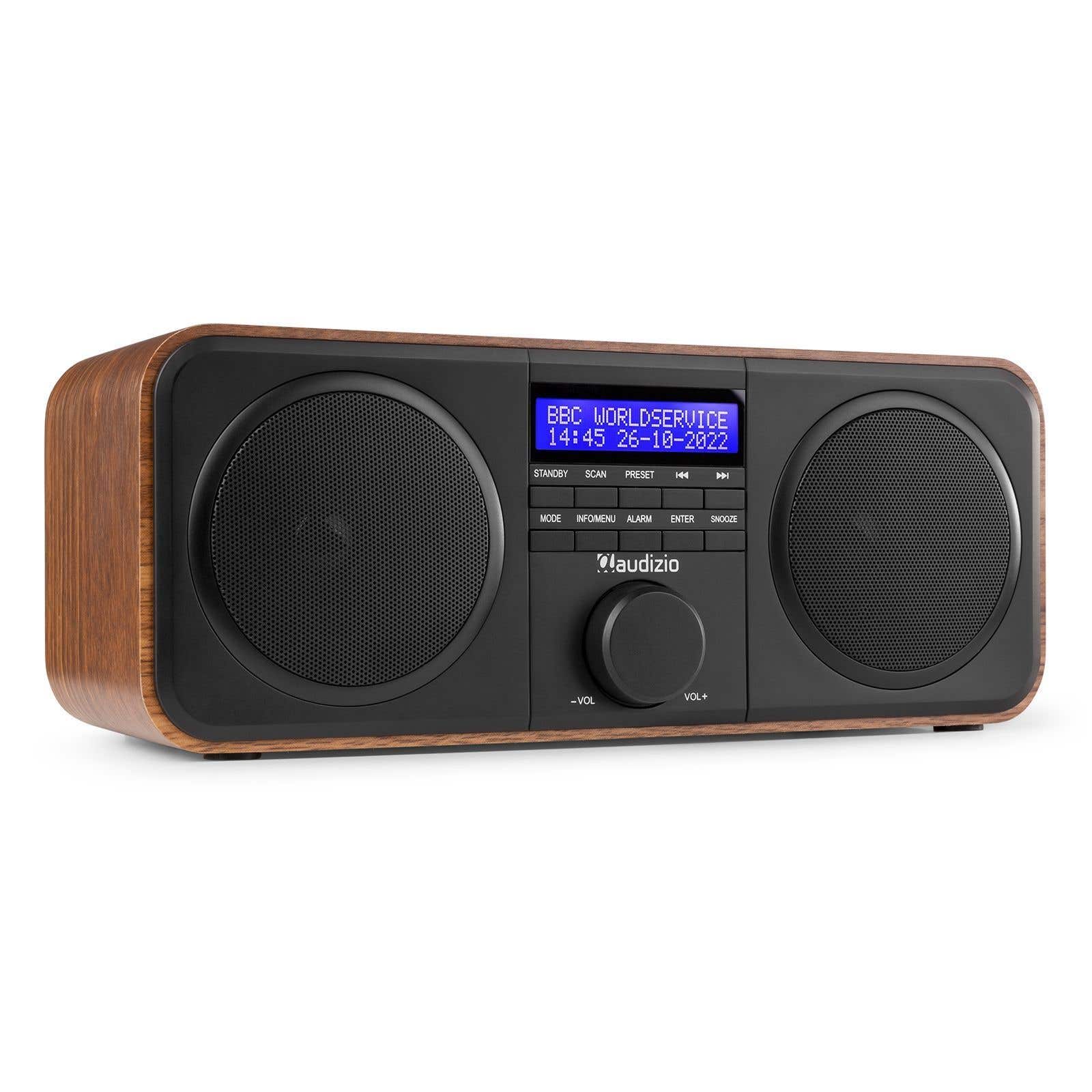 Audizio Novara Stereo FM und DAB Radio - 40W - Holz