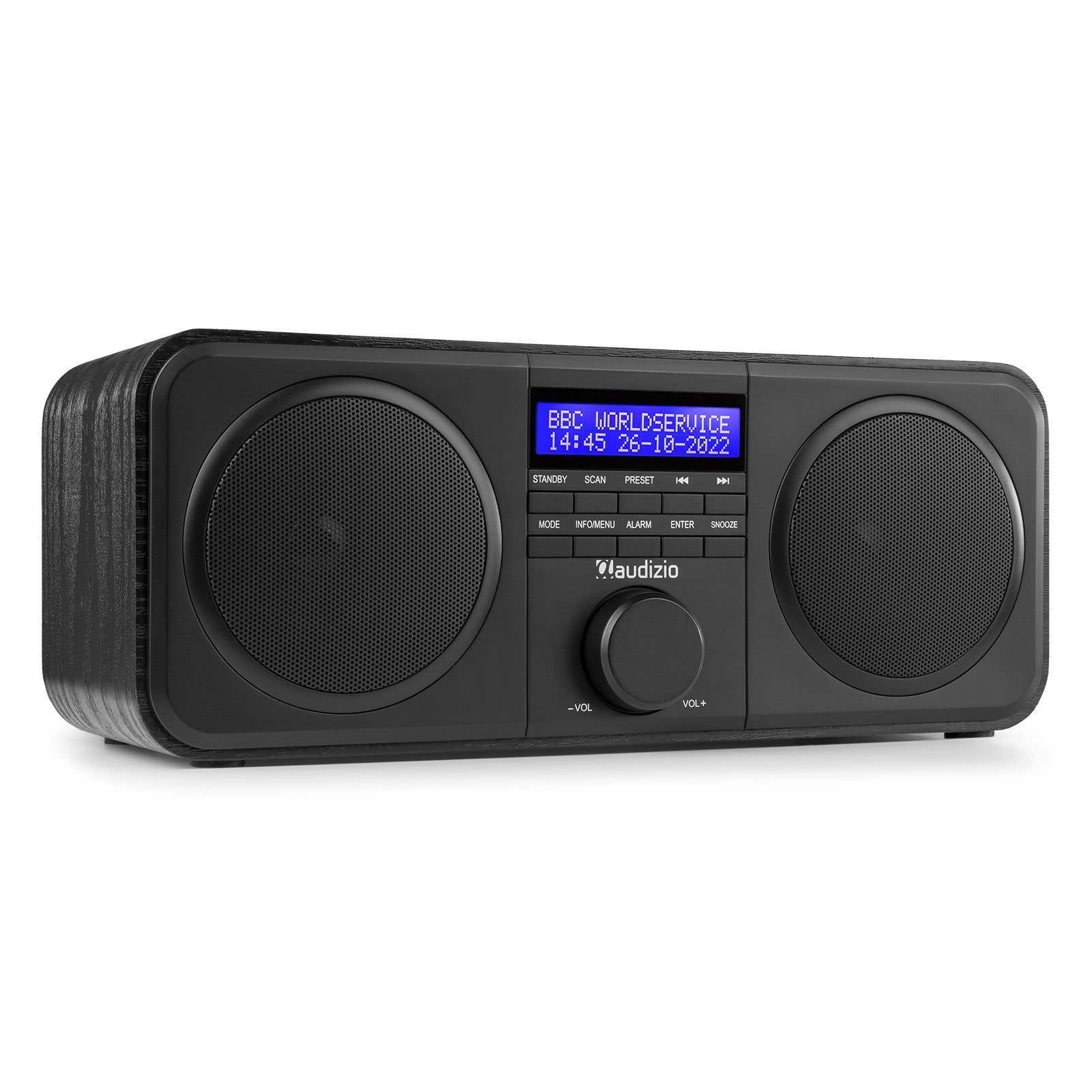 Audizio Novara Stereo DAB-Radio und FM-Radio - 40 Watt - Schwarz