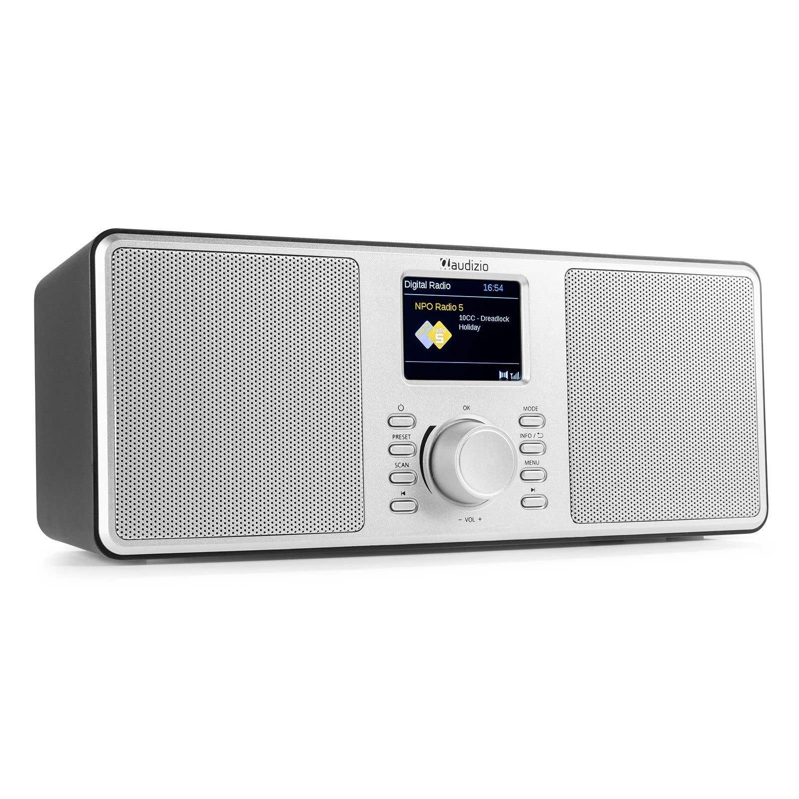 Audizio Monza DAB+ Stereo Radio mit Bluetooth - Silber