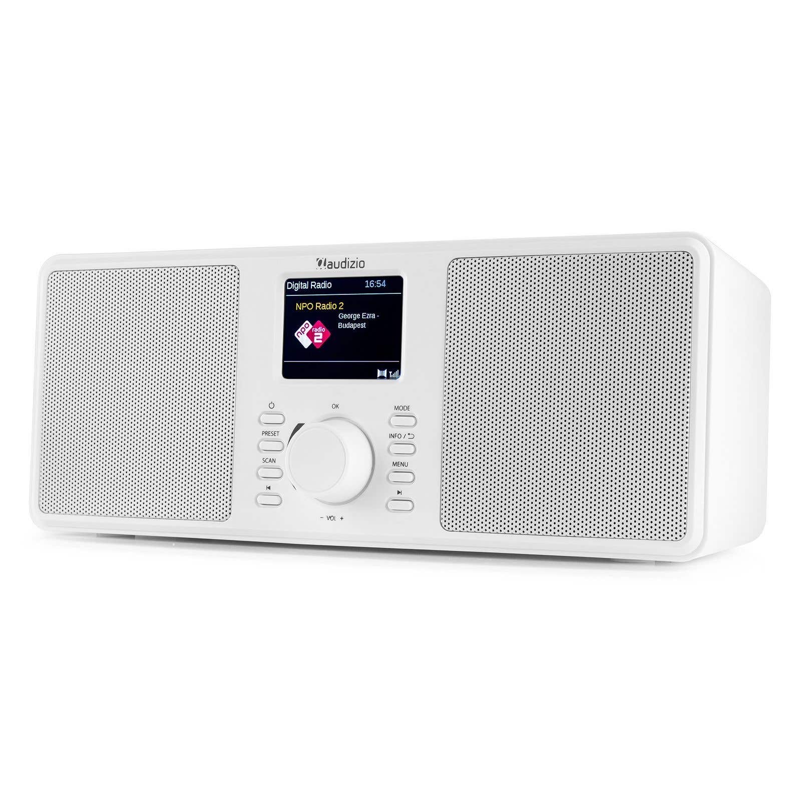 Audizio Monza DAB+ Stereo Radio mit Bluetooth - Weiß