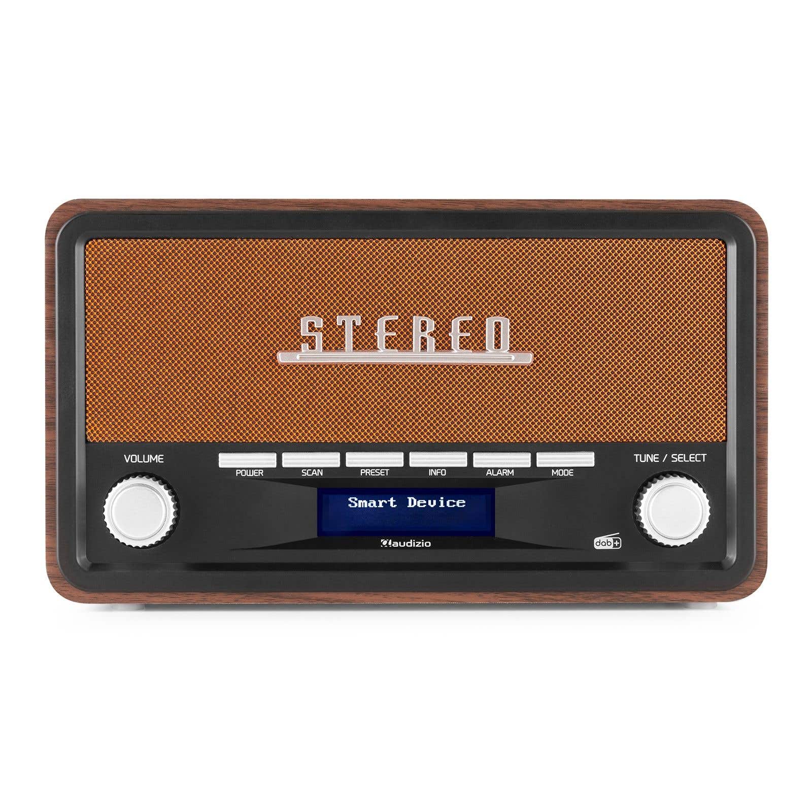 Audizio Foggia Retro DAB+ Radio mit Bluetooth – Stereoradio mit Weckfunktion – 50W – Kupfer