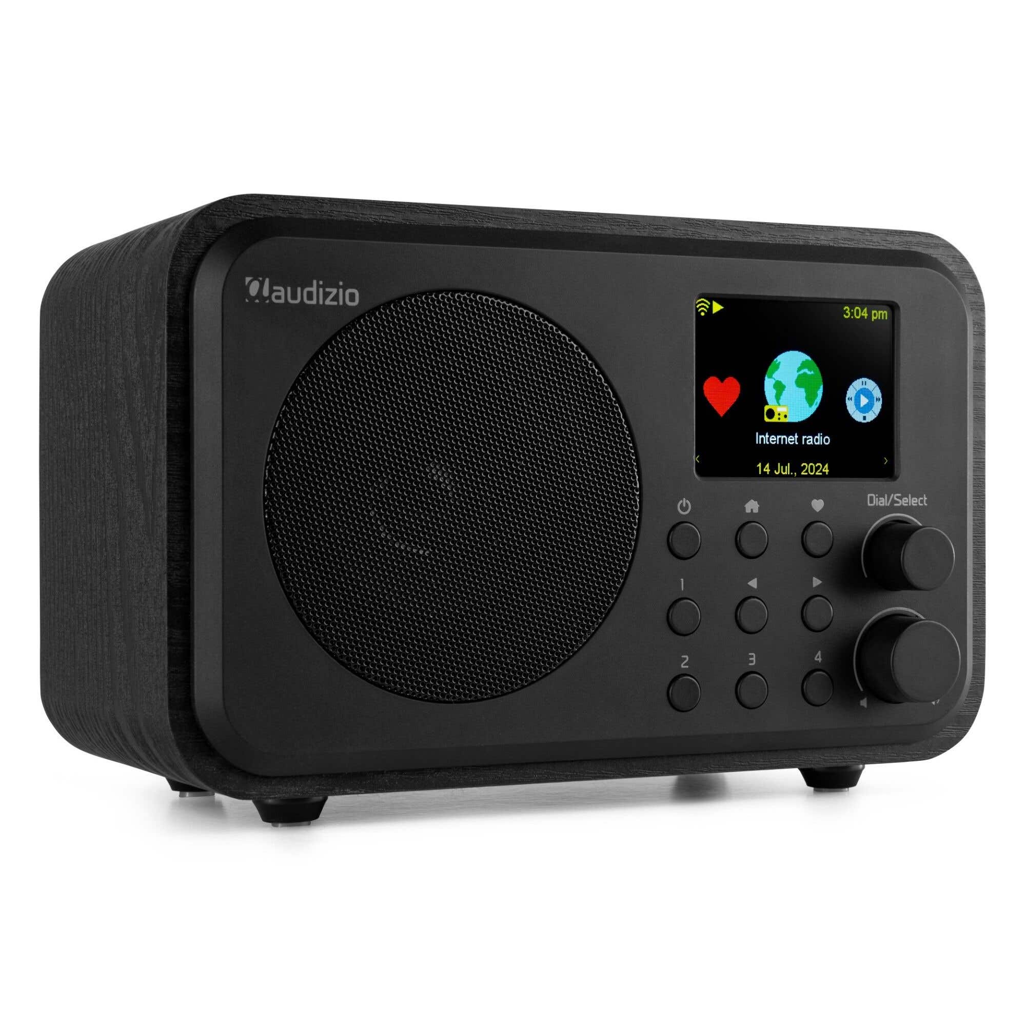 Audizio Vicenza WIFI Internet Radio mit Akku DAB+ Schwarz