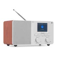 B-Ware - Audizio Rosta DAB Radio - DAB+ Digitalradio mit Bluetooth, UKW und Fernbedienung - 40W - Silber