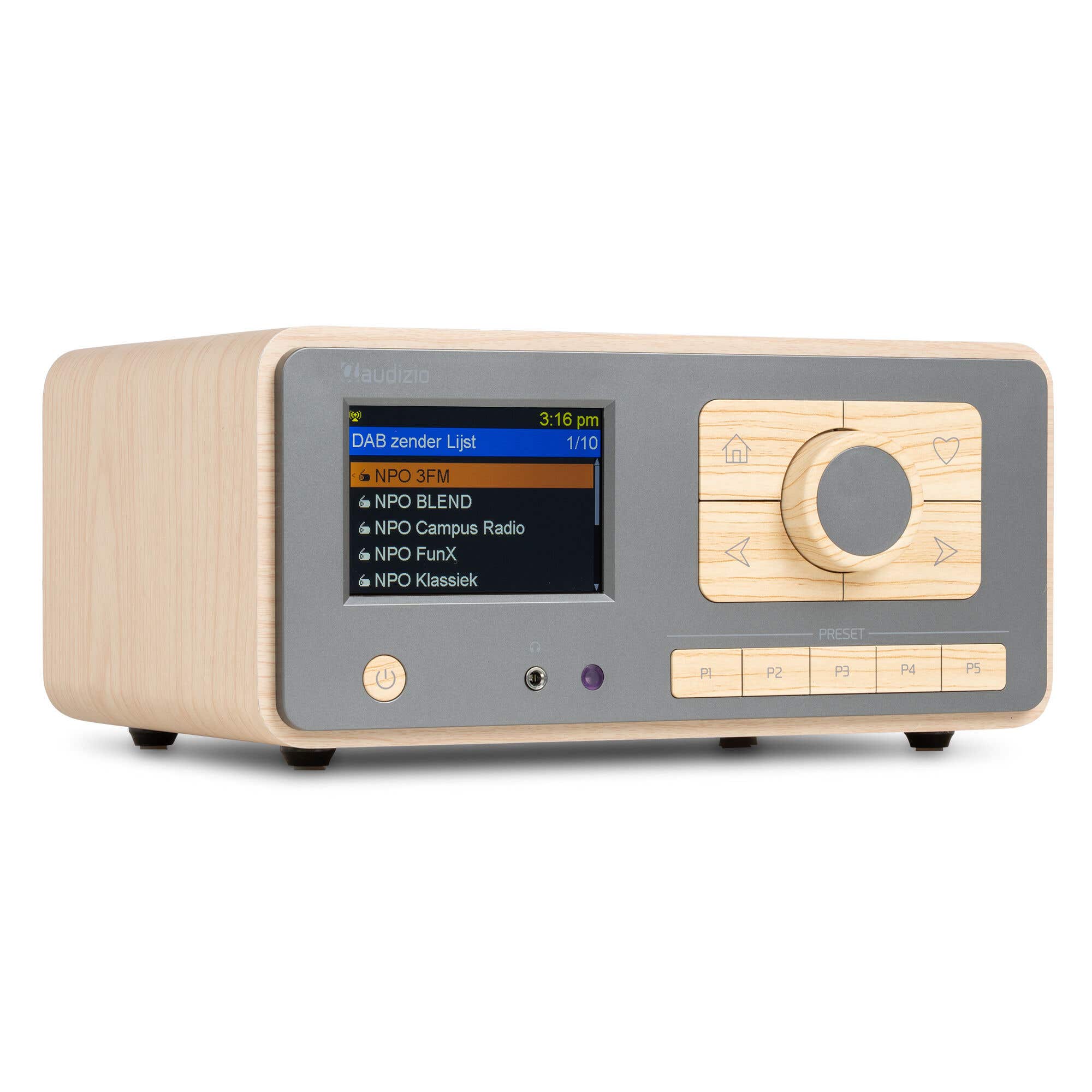 Audizio Dozza Internetradio – Radio für Senioren, FM/DAB+ & Bluetooth – Bambus