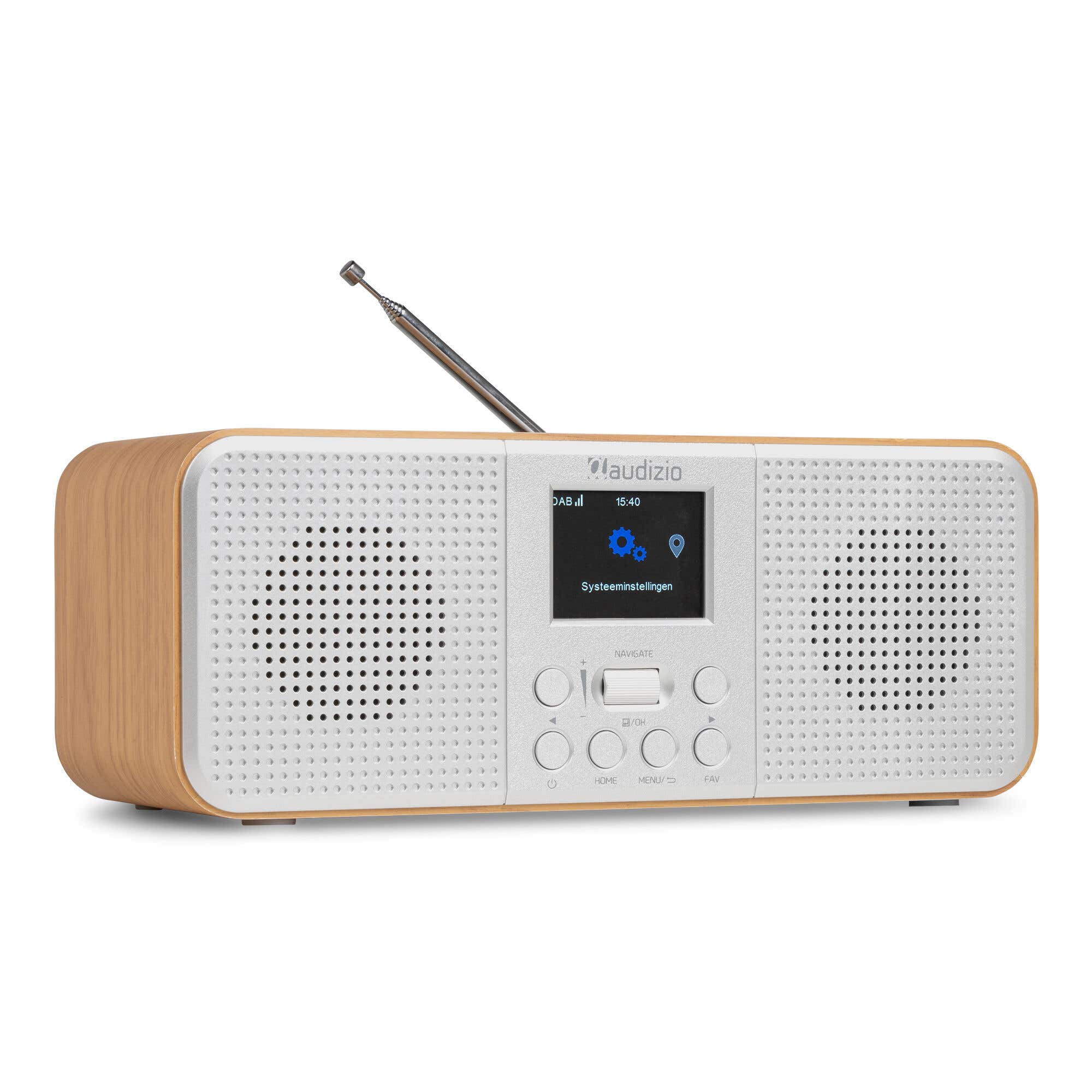Audizio Bucine WLAN Internetradio - FM/DAB+ Radio - Bluetooth - Auto-Scan - Silber