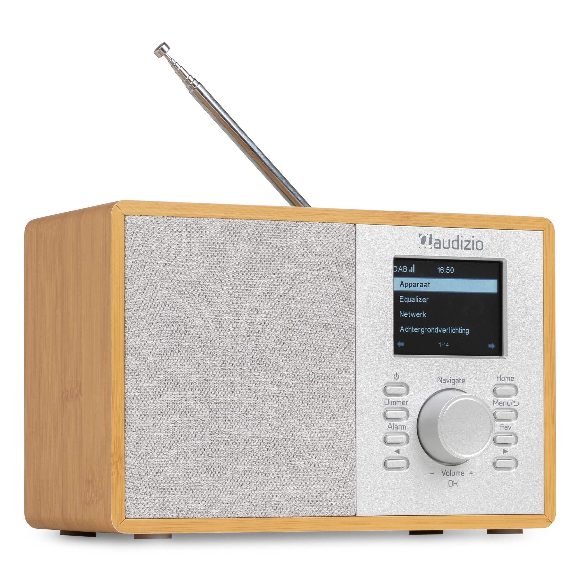 Audizio Cosa Internetradio – FM & DAB+ Radio – Kleines Radio mit Bluetooth – Hellbraun