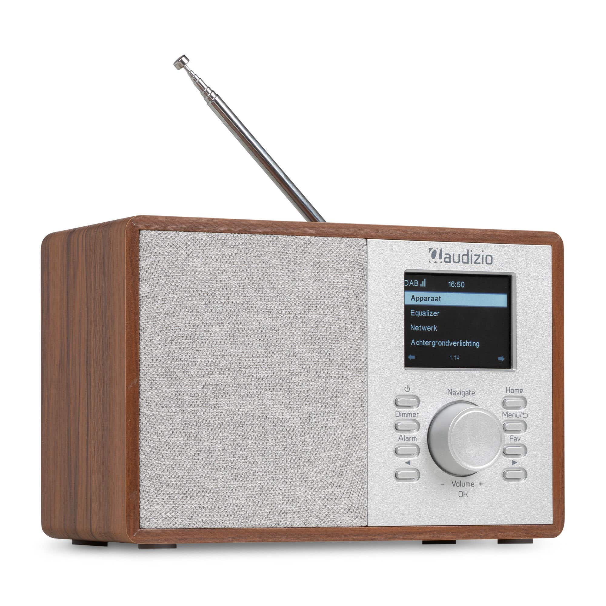 Audizio Cosa Internetradio – FM & DAB+ Radio – Kleines Radio mit Bluetooth – Holzoptik