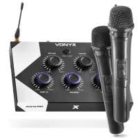 Vonyx AV510 Bluetooth Karaoke-Set mit 2x drahtlosem Mikrofon