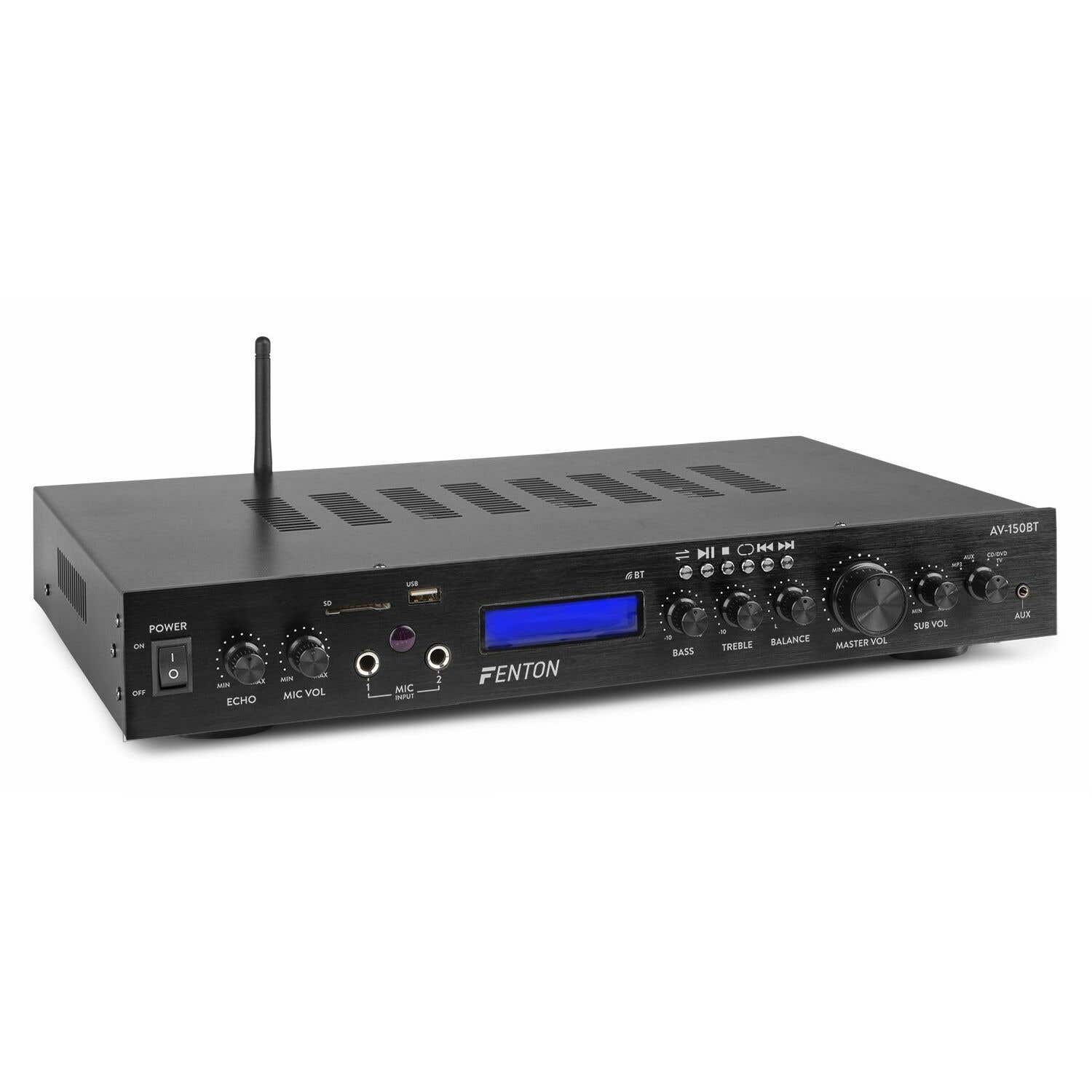 B-Ware - Fenton AV-150BT 5.1-Surround-Verstärker mit Bluetooth – 380 Watt