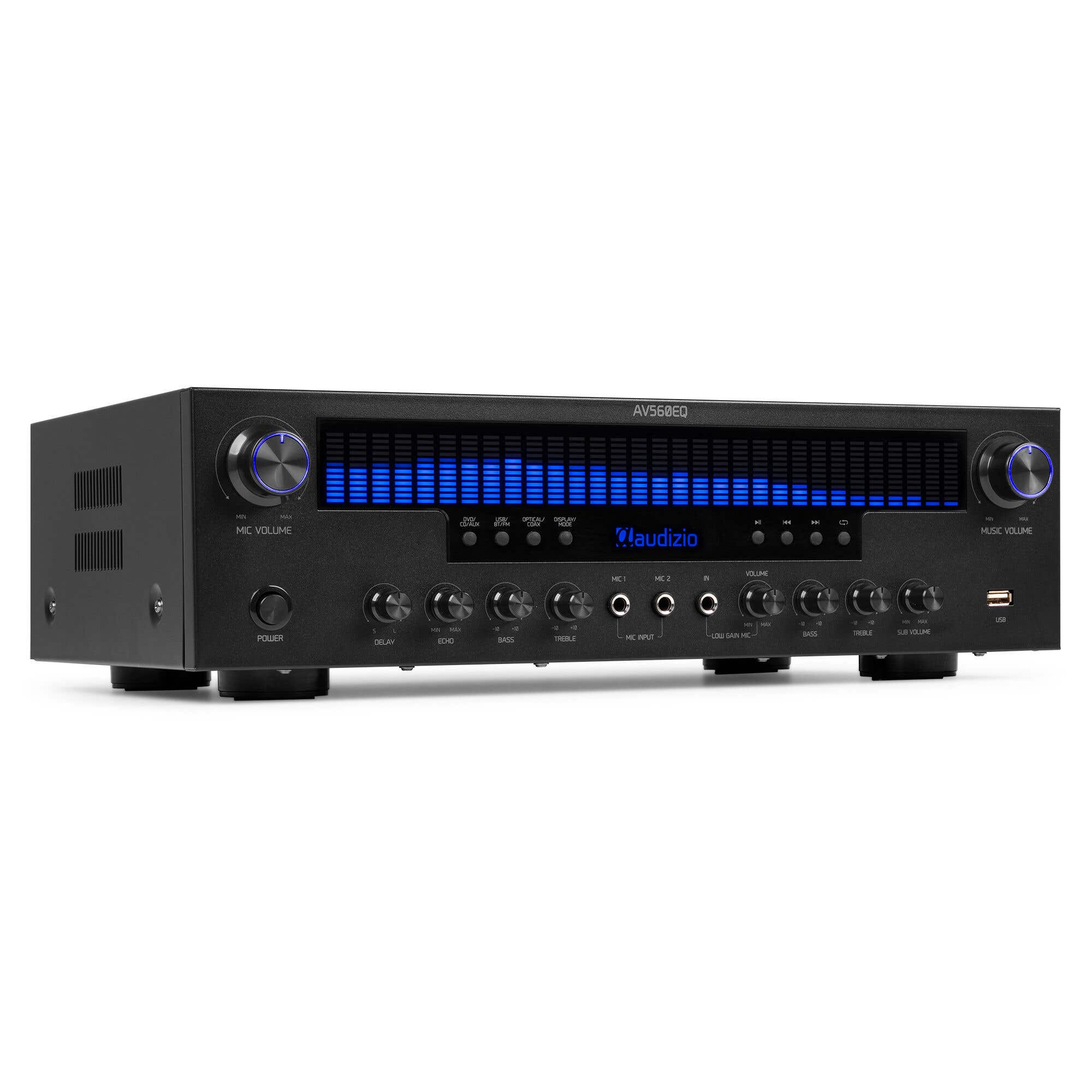 B-Ware - Audizio AV560EQ 5.1 – Verstärker Surround Verstärker mit Bluetooth – für dein Heimkino – 390W