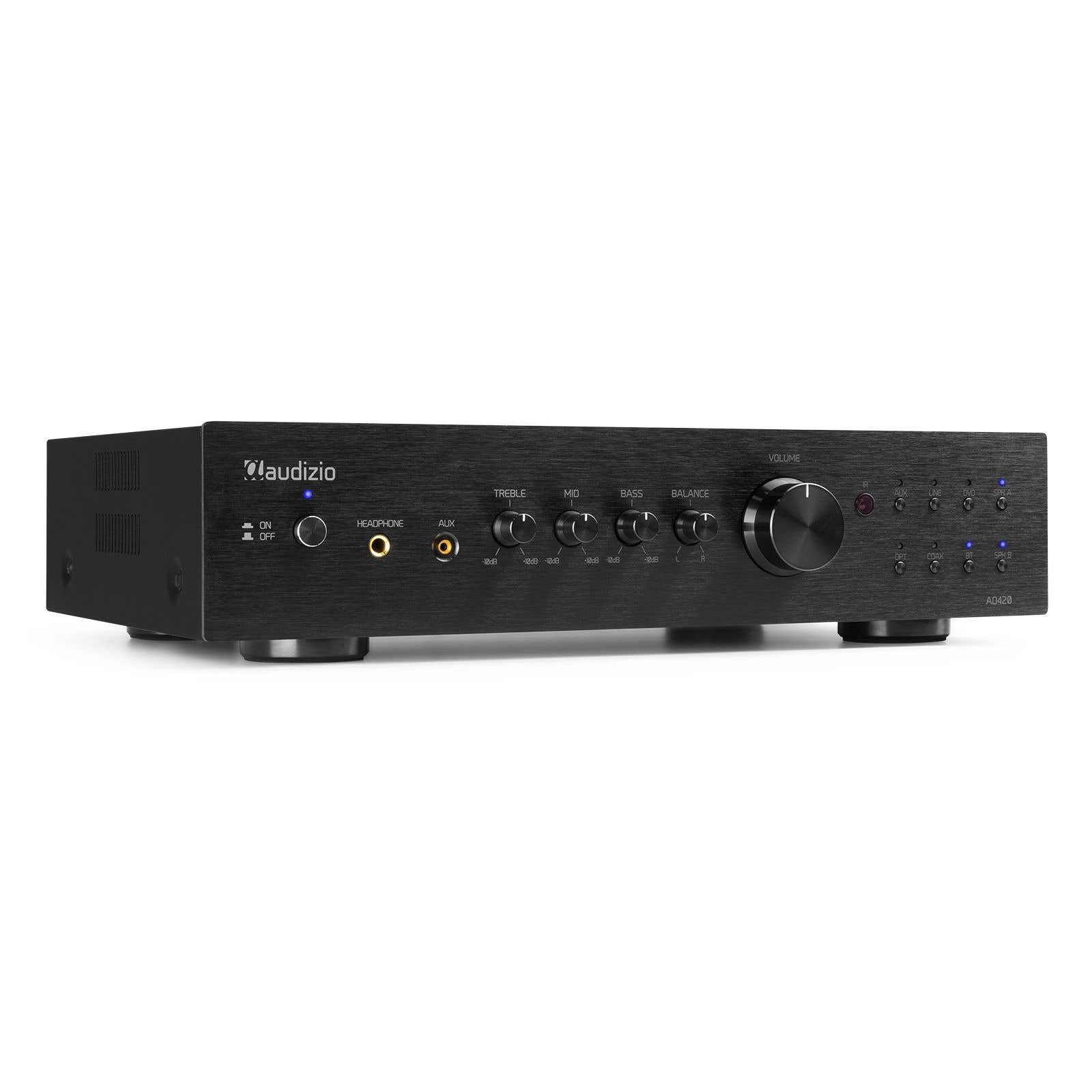 Audizio AD420B 4 Kanal HiFi Verstärker 400 Watt Amplifier - Schwarz