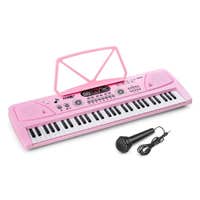 B-Ware - MAX KD61 Keyboard Piano – Für Anfänger – 61 Tasten & Akku – Kinderpiano – Pink